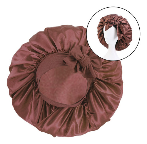 - Gorro De Dormir De Noche De Satén De Seda Para Mujer