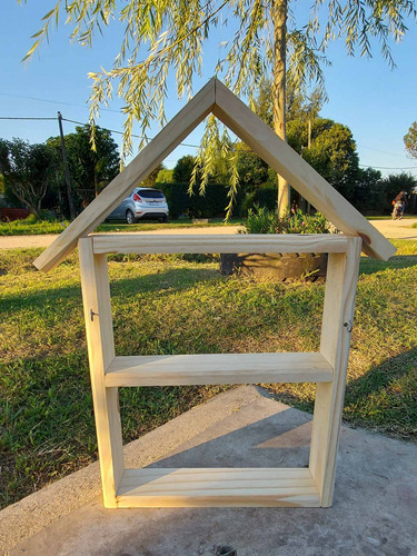 Imagen 3 de 3 de Repisa Forma De Casita De Muñecas