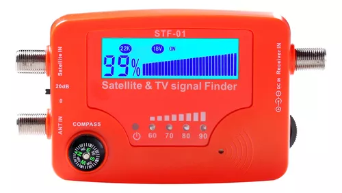 Medidor de intensidad de señal de antena de TV buscador intuitivo de señal  de TV digital Mini retroiluminación sensible para señal de satélite