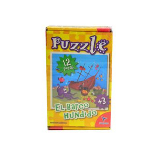 Puzzle 12pzs 11.5x18cm El Barco Hundido Toto Games - 2363