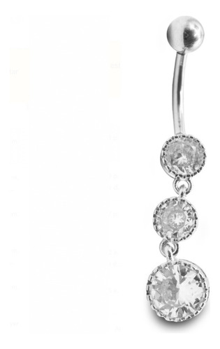 Piercing Ombligo CoLG Acero 3 Joyas Bjcr3p 1.6x10x5/5 1 Und