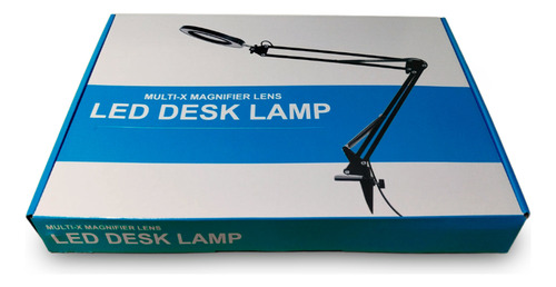 Lupa 8x Bancada Led Ring Light Mesa Manicure Estética