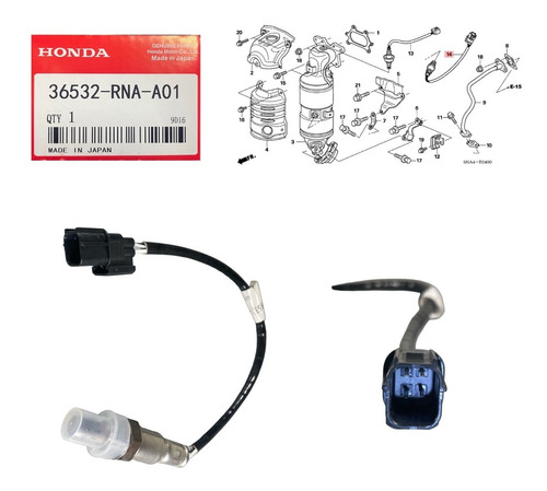 Sensor Oxigeno Honda Civic 1.8 2006 2007 2008 2009 2010 2011