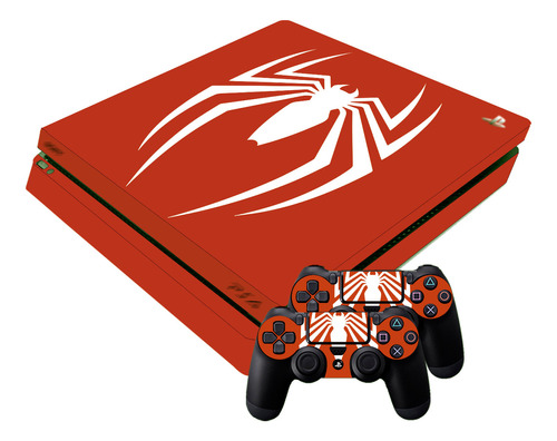 Skin Para Ps4 Slim Spiderman Edición Especial