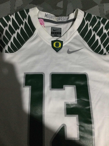 Jersey Oregon Ducks Fútbol Americano Blanco Original Nike Xl