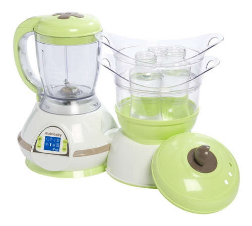 Vaporera Calienta Mema Robot 5 En 1 Verde Nutribaby Babymoov