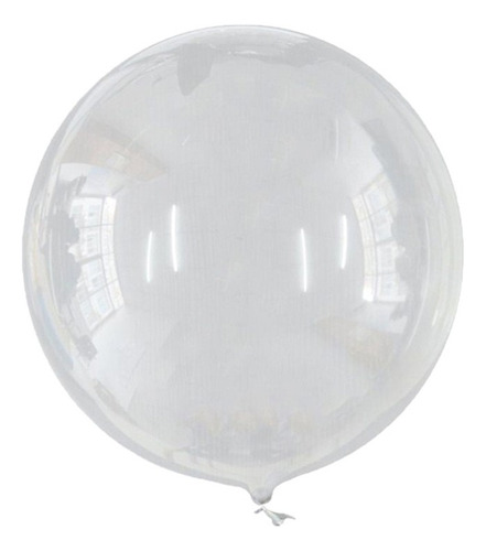 Kit C/ 12 Balão Bubble Bolha 18 Polegadas Decoração 45cm Cor Transparente