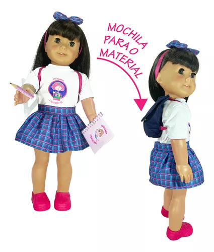 Como Fazer Uniforme Escolar Para Barbie, Roupas de Boneca Fácil de Fazer