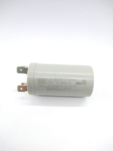 Kit 2 Capacitores Permanente 7uf 400 Volts Marca Weg