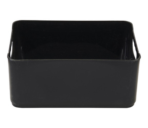 Cesto Organizador Plástico Preto 12x18,5x27cm 4,5l Spaceo