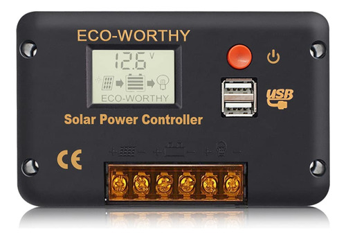 Eco-worthy Controlador De Cargador Solar De 30a Regulador In