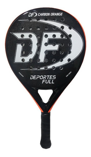 Paleta De Padel Modelo Df Orange + Carbono + !!! Color Naranja/negro