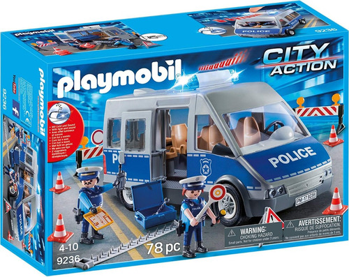 Camioneta De Policia Con Inspectores 9236 - Playmobil 