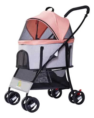 Carrinho Passeio Pet Animal Estimação Grande Até 15kg Pc100 Cor L...