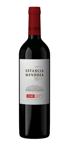 Vino Estancia Mendoza Bivarietales Cab-mal 750ml Local