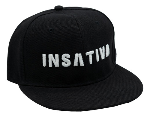 Gorra Insativa Visera Plana Logo Blanco