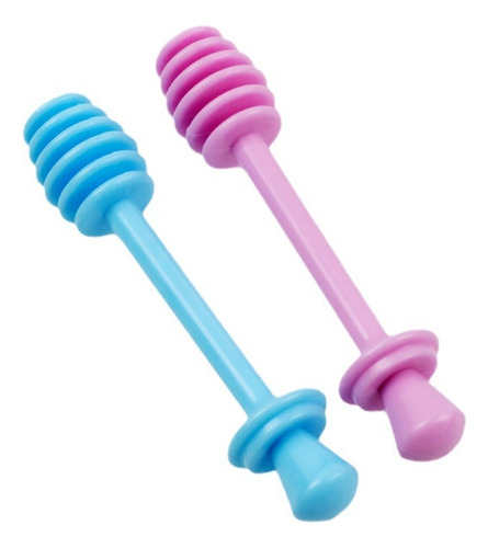 Cuchara Mielera Agitador Dispensador Miel Plastico 12 Piezas Color Color Al Azar