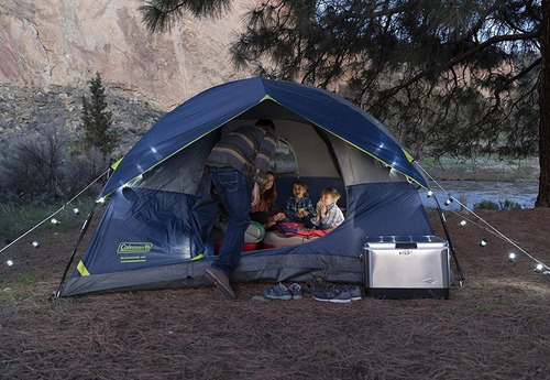 Imagen 4 de 8 de Carpa Coleman Sundome Navy Cúpula Para 3 Personas