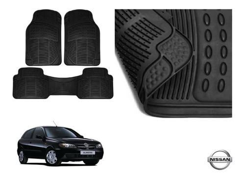 Tapetes Uso Rudo Nissan Almera 2002 Rubber Black Original