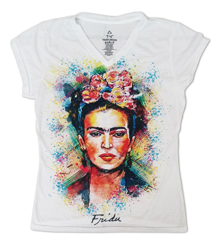 Playera Frida Kahlo Illustracion Rostro