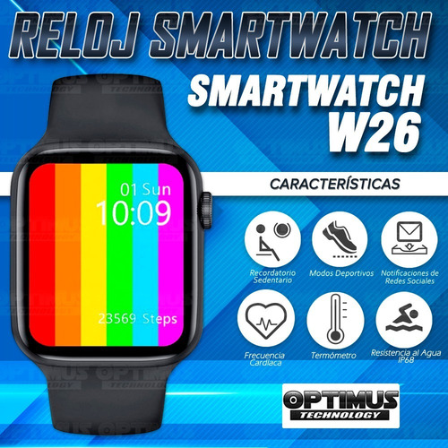 Smartwatch W26 Serie 6 Resistencia Al Agua Ip68 | Cuotas sin interés