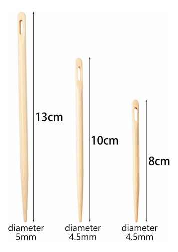 3 Pçs De Tricô Olho Grande Diy Artesanato Ferramentas De