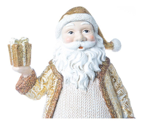 Imagen 6 de 6 de Muñecos Navideñosrunning Santa Con Caja De Regalo Y Costal