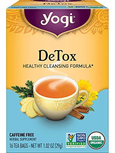 Yogi Tea - Detox Tea (paquete De 6) - Fórmula De Limpieza Sa