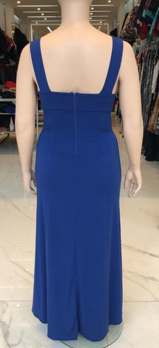 Vestido Fiesta Largo Corbata Strass 10xl Sabah Desing