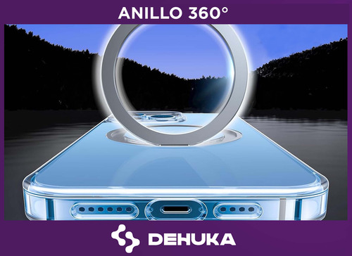 Funda Mágnetica Transparente Para iPhone Dehuka