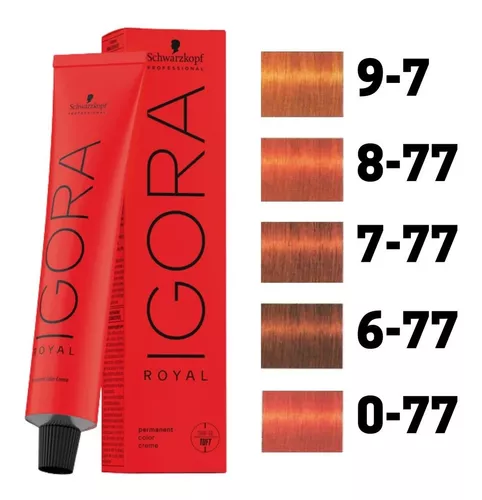 Igora Royal - Ruivos (8.77, 9.7, 7.77, 6.7, L-77) 60g