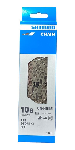 Corrente Shimano 10v Xtr Deore Xt Slx Cn-hg95 116 Elos