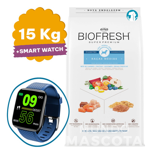 Comida Biofresh Perro Cachorro Raza Mediana 15 Kg + Regalo