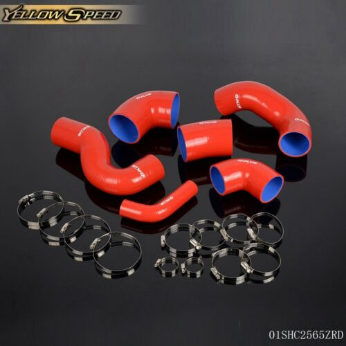 Red Silicone Turbo Hose Piping Kit Fit For Fiat Coupe 2. Ccb