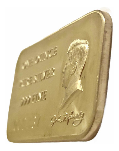 Wow Medalla De Plata De 1 Onza Conmemorando A John F Kennedy (Usado)