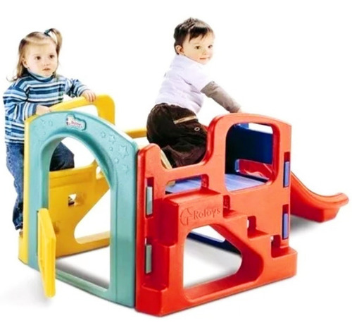 Imagen 3 de 5 de Mini Centro Actividades Minigym Rotoys 1a4 Años Plaza Blanda