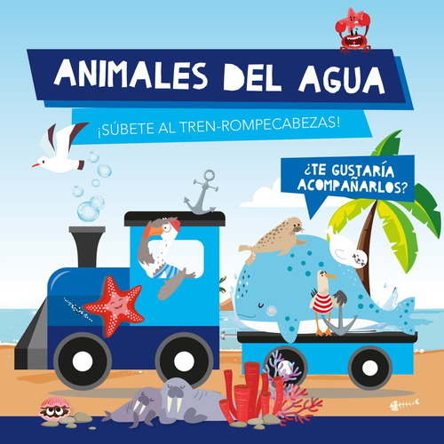 Libro  Animales De Agua (  Tren Rompecabezas  )  - Vv.aa.