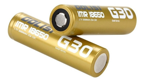 Pack 2 Baterias Golisi 18650 G30 3000mah 25a 3.7v Recargable