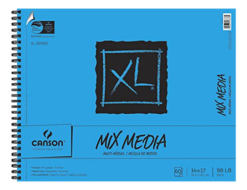Sketchbook Papel Canson Xl Mix-media, 98 Lb, 14 X 17 Pulgada