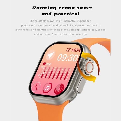 Smart Watch Reloj Hk8 Pro Max Ultra 2.16´ Ips Amoled Nfc Hd
