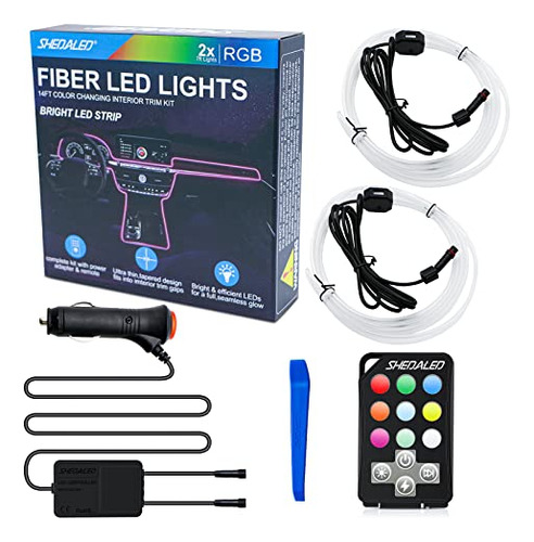 Shedaled Interior Coche Led Strip Lights, Multicolor Rgb Coc