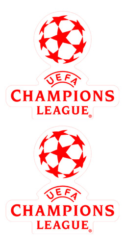 Adesivos Uefa Champions League Kicks 2021 Emblema Vermelho