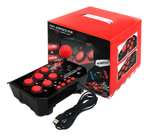. Joystick Station 4 En 1 For Juegos De Arcade Retro, Con