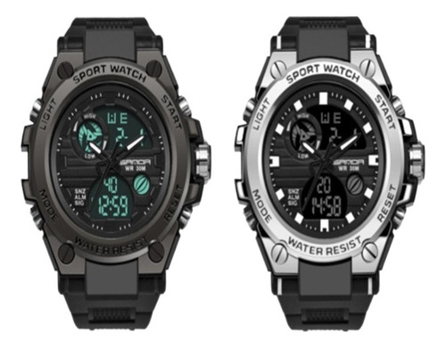 M Reloj Impermeable Sanda739 For Hombre 2pcs