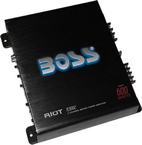 Boss Audio R3002 Riot 600 Vatios, 2 Canales, 2/4 Ohmios Clas