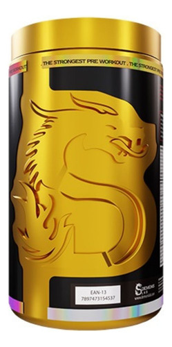 Pre Treino Psichotic Demon Gold 500g Luva Demons Lab Sabor Sem Sabor