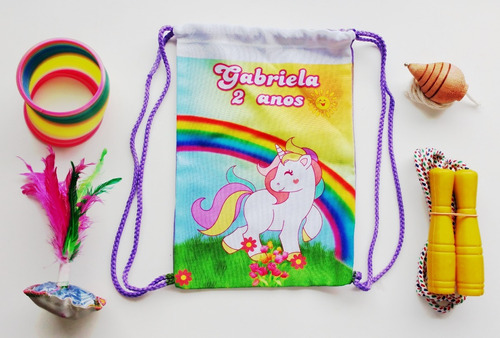 Lembrancinha Unicornio Mochila Boa Infância / 40