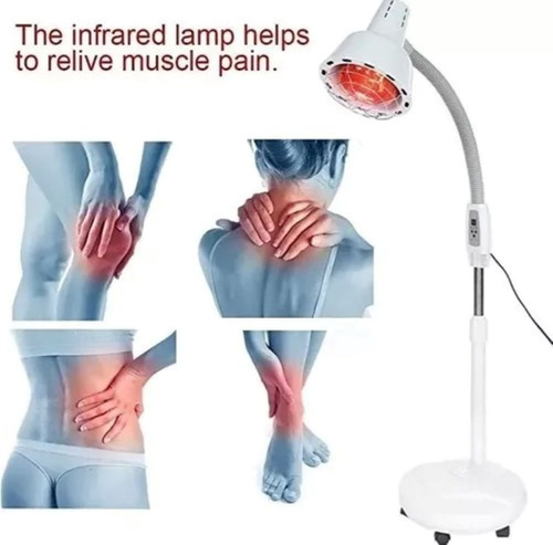 Lampara Infrarroja 275w Potencia Regulable Flexible Ruedas