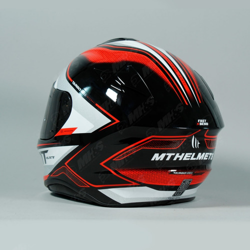Casco Mt Targo Interact Ece Dot Rojo Perla Integral