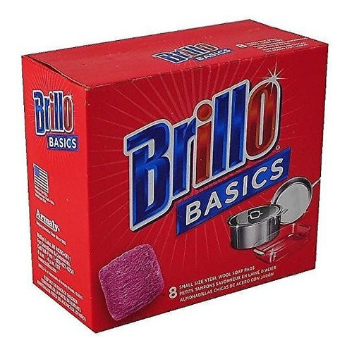 Brillo Basics Steel-wool Jabón Pads, 8-ct. pac